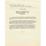 JFK Inauguration Press Release