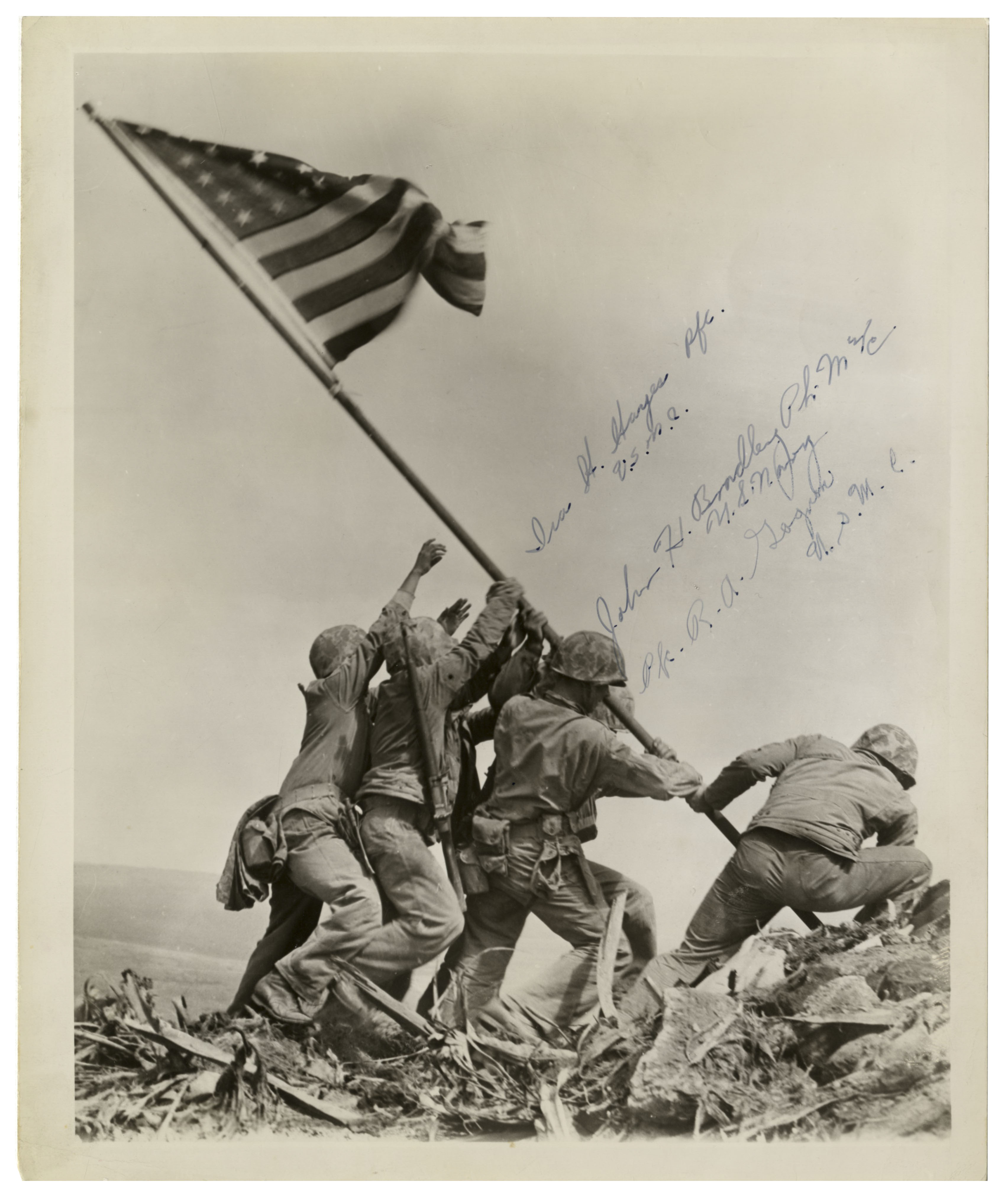 Iwo Jima Flag Raisers Signed Photo