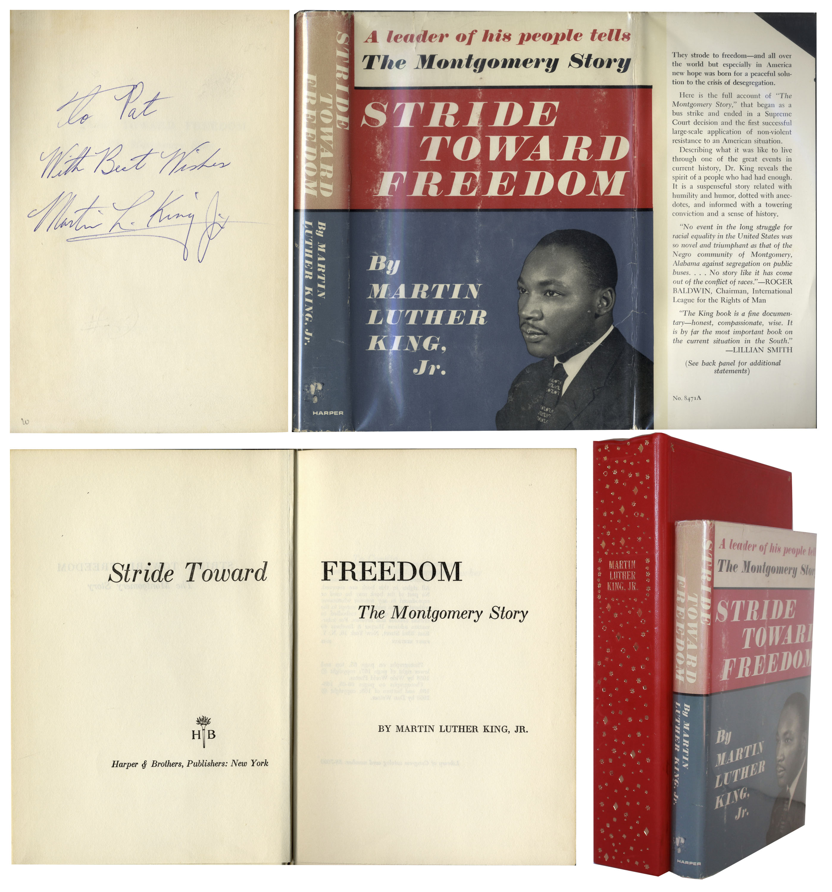 Martin Luther King Jr. ''Stride Toward Freedom'' Signed