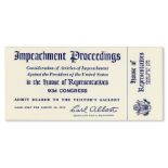 Richard Nixon House Impeachment Ticket