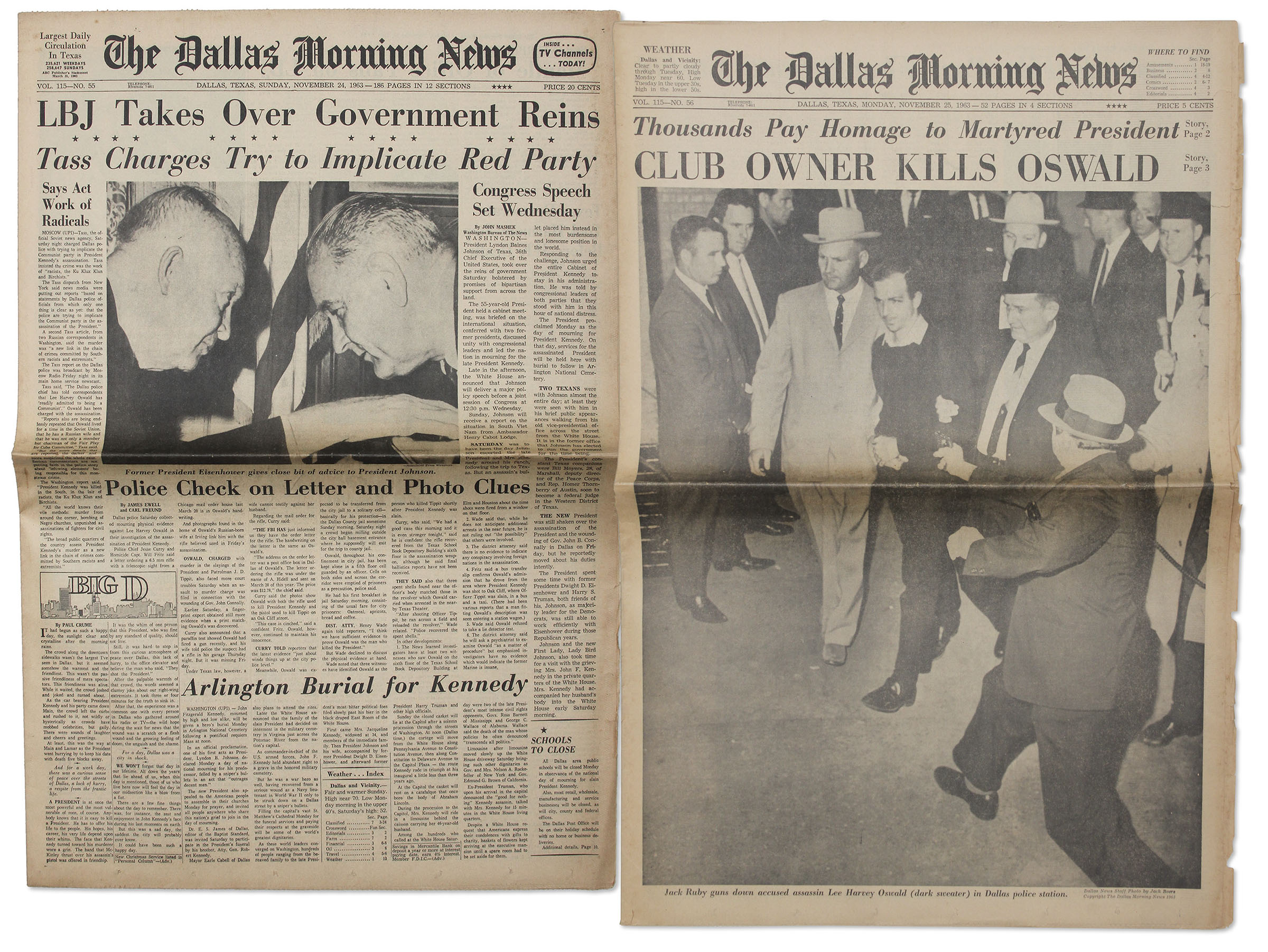 Lee Harvey Oswald Newspaper