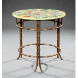 Chinese Porcelain and Gilt Metal Side Table