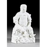 Chinese "Blanc de Chine" Porcelain Figure Zhenwu