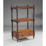 English Carved Mahogany Three Tier Etagere