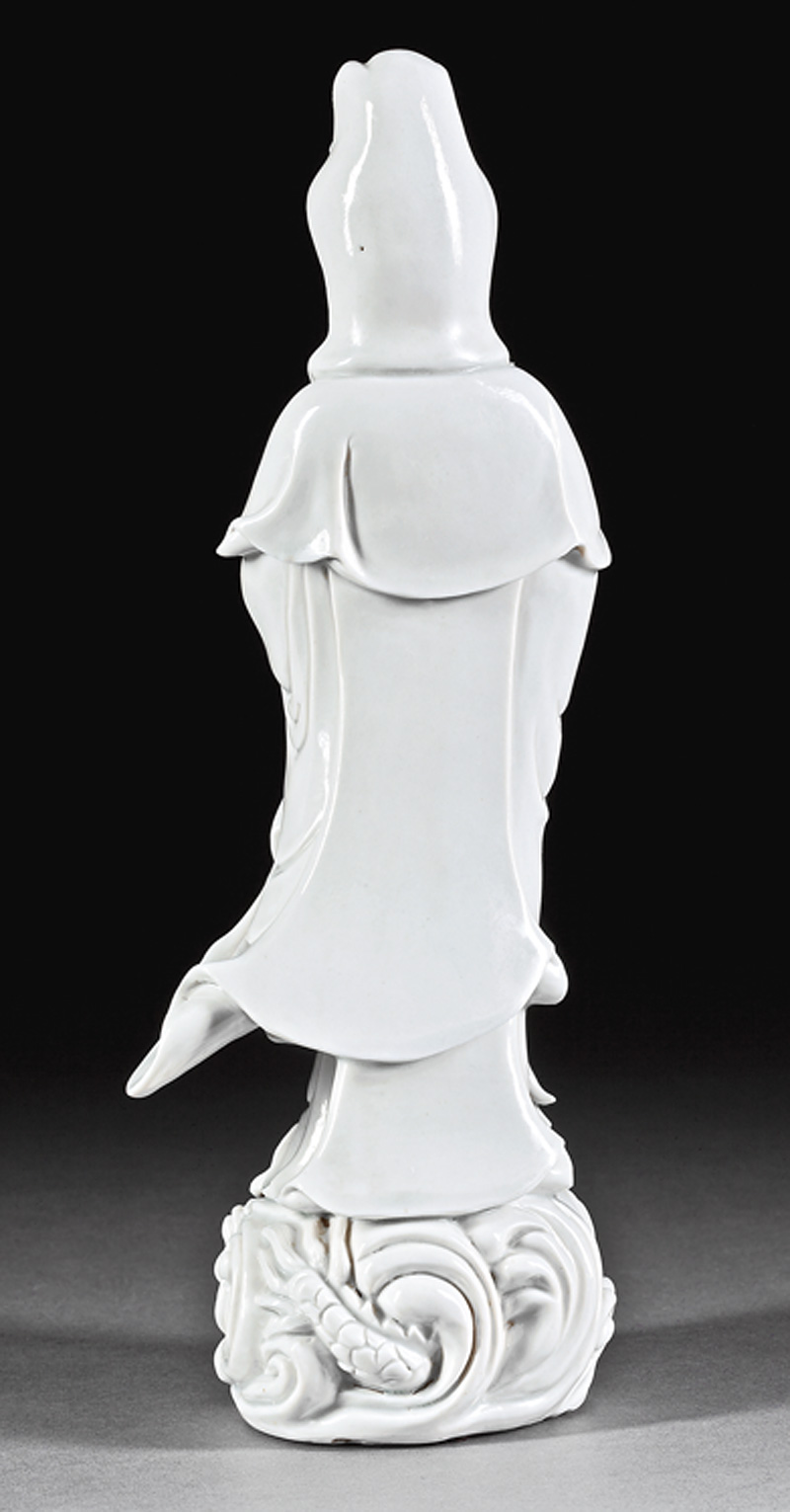 Chinese "Blanc de Chine" Porcelain Figure Guanyin - Image 3 of 4