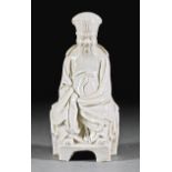 Chinese "Blanc de Chine" Porcelain Figure of Tudi