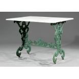 American Painted Cast Iron Garden Table