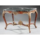 Louis XV-Style Painted, Parcel Gilt Center Table
