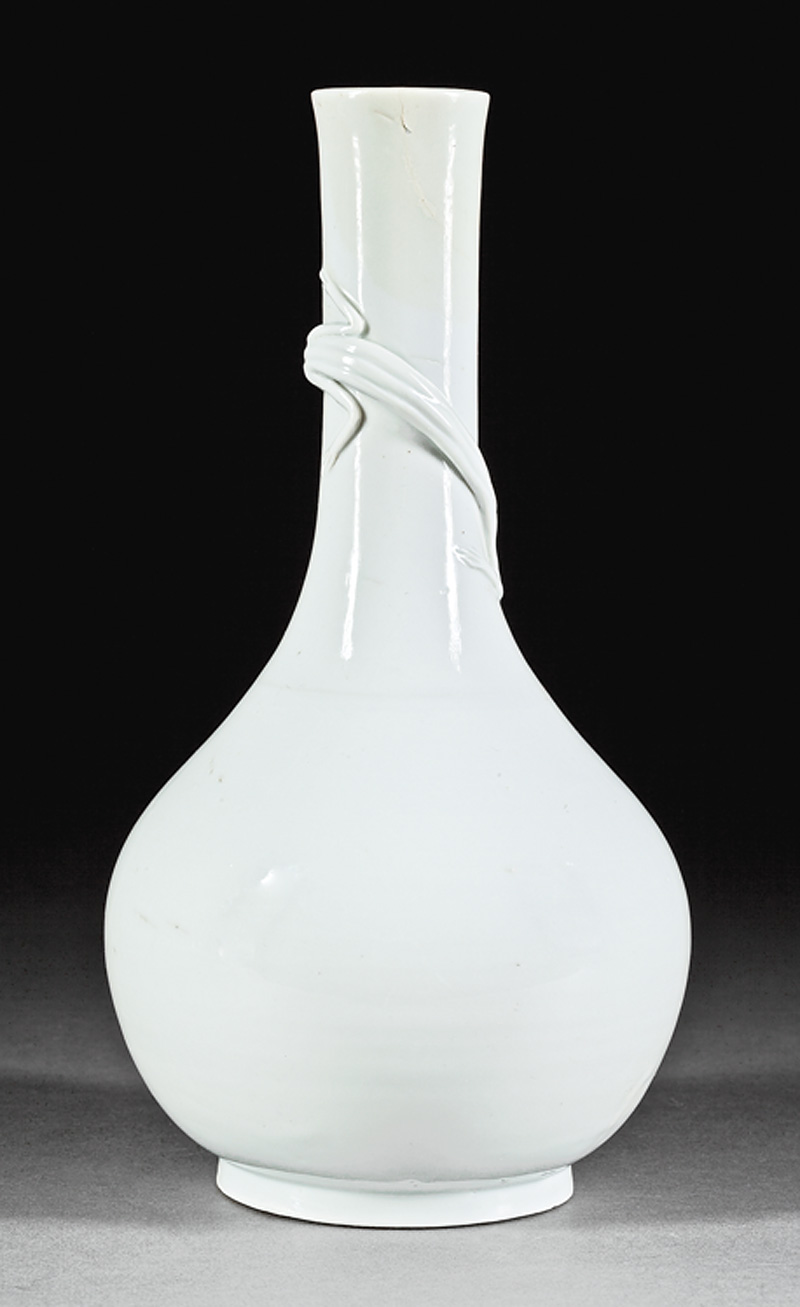 Chinese "Blanc de Chine" Porcelain Bottle Vase - Image 3 of 6