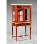 Gilt Bronze-Mounted Inlaid Mahogany Vitrine