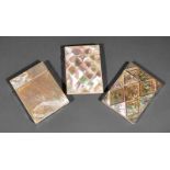 Three Mother-of-Pearl Calling Card Cases