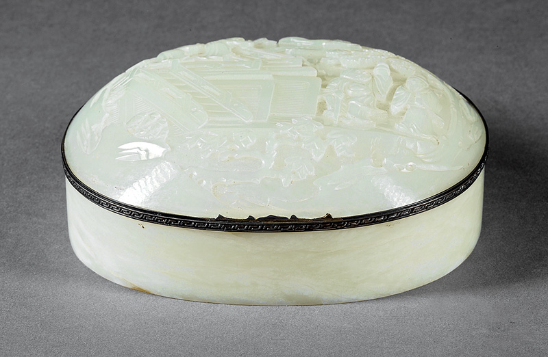 Mssrs. Yamanaka & Co. Chinese Jade Covered Box - Image 2 of 3