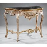 Italian Carved, Argente and Gilt Console Table