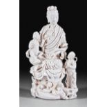 Chinese "Blanc de Chine" Porcelain Guanyin