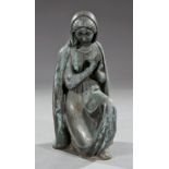 American Bronze Garden Sculpture of Virgin Mary