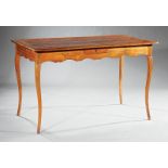 French Provincial Carved Fruitwood Table à Ecrire