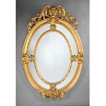 Louis XVI-Style Giltwood Mirror