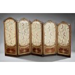 Neoclassical-Style Parcel Gilt Mahogany Screen