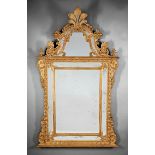 Regence-Style Carved Giltwood Mirror