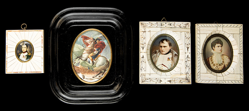 Group of Four Napoleonic Portrait Miniatures