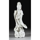 Chinese "Blanc de Chine" Porcelain Figure Guanyin