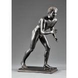 Patinated Bronze Figureof the "Pompeian Wrestler"