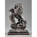 English Lead Lion Rampant Door Stop