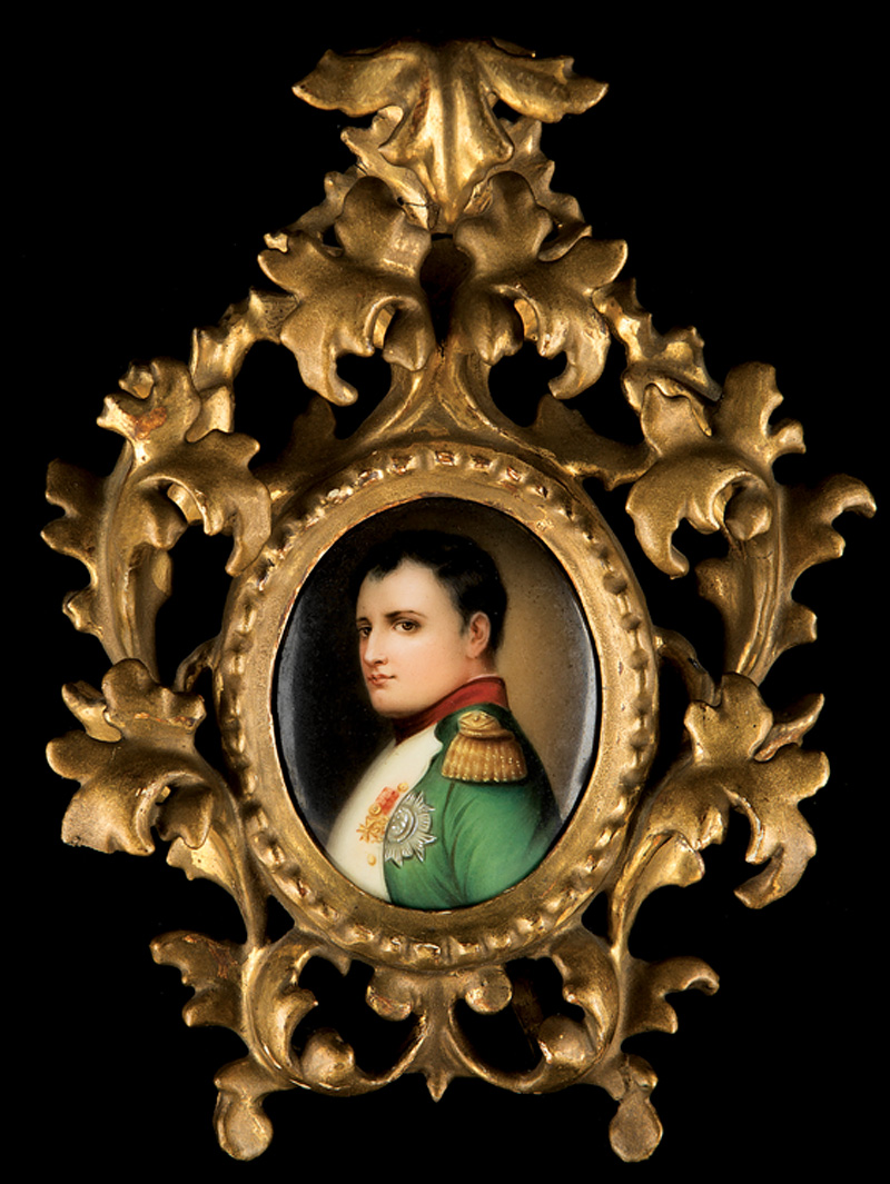 Group Napoleonic Portrait Miniatures on Porcelain - Image 2 of 3