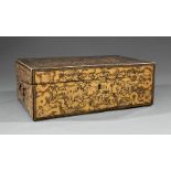 Chinese Export Gilt-Decorated Lacquer Lap Desk