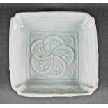 Chinese White Glazed Porcelain Square Dish