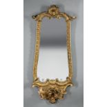 Pair ofItalian Carved Giltwood Girandole Mirrors