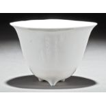 Chinese "Blanc de Chine" Porcelain Oval Wine Cup