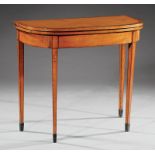 George III Inlaid Satinwood Games Table