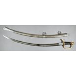 Four Antique Swords and Scabbards, incl. American dress sword, marked "G.W. Simmons & Co., Boston,