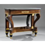 American Late Classical Bronze-Mounted Rosewood and Gilt Pier Table, c. 1830, attr. to J. & J.W.