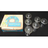 SECTION 32. A set if twelve Babycham glasses, including six in original party-pack box