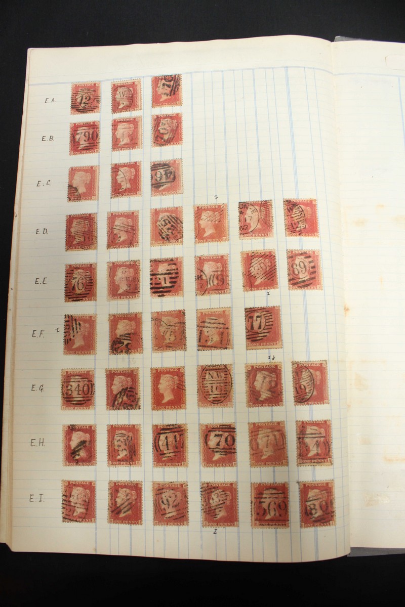 A collection of approximately 1130+ GB Victorian One Penny Reds, including 50 Imperf, mounted in