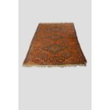 Sumac carpet, Kuba, north east Caucasus, early 20th century, 12ft. 11in. x 7ft. 3in. 3.94m. x 2.21m.