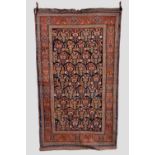Good Afshar boteh rug, Kerman area, south west Persia, late 19th century, 8ft. 10in. x 5ft. 1in. 2.