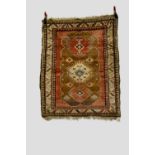 Derbend rug, east Caucasus, first half 20th century, 4ft. 3in. x 3ft. 5in. 1.30m. x 1.04m. Small