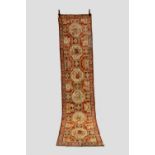 Exceptional Agra cotton pile runner, north India, early 20th century, 11ft. 11in. x 2ft. 10in. 3.