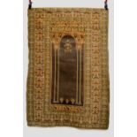 Good Panderma prayer rug, west Anatolia, circa 1920s, 5ft. 11in. x 4ft. 1.80m. x 1.22m. Note the
