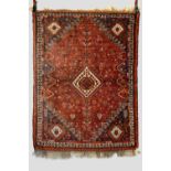 Fars rug, south west Persia, late 20th century, 5ft. 1in. x 3ft. 10in. 1.55m. x 1.17m.