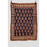 Afshar rug, Kerman area, south west Persia, late 19th century, 5ft. 11in. x 4ft. 3in. 1.80m. x 1.