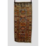 Moghan ‘Memling’ gul long rug, south east Caucasus, circa 1930s, 7ft. 2in. x 3ft. 1in. 2.18m. x 0.