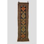 Heriz runner, north west Persia, early 20th century, 10ft. 4in. x 2ft. 7in. 3.15m. x 0.79m.