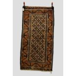 Baluchi camel field rug, Khorasan, north east Persia, late 19th/early 20th century, 5ft. 2in. x 2ft.