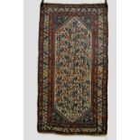 Attractive Hamadan rug, north west Persia, about 1920s-30s, 7ft. x 3ft. 9in. 2.13m. x 1.14m.