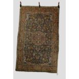 Hereke rug, south west Anatolia, circa 1900, 6ft. 3in. x 3ft. 11in. 1.91m. x 1.20m. Some areas of