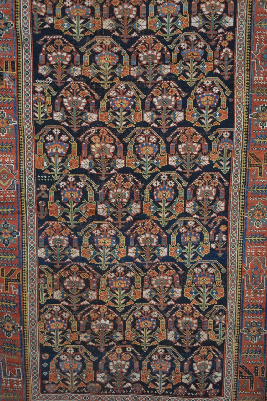 Good Afshar boteh rug, Kerman area, south west Persia, late 19th century, 8ft. 10in. x 5ft. 1in. 2. - Image 8 of 13